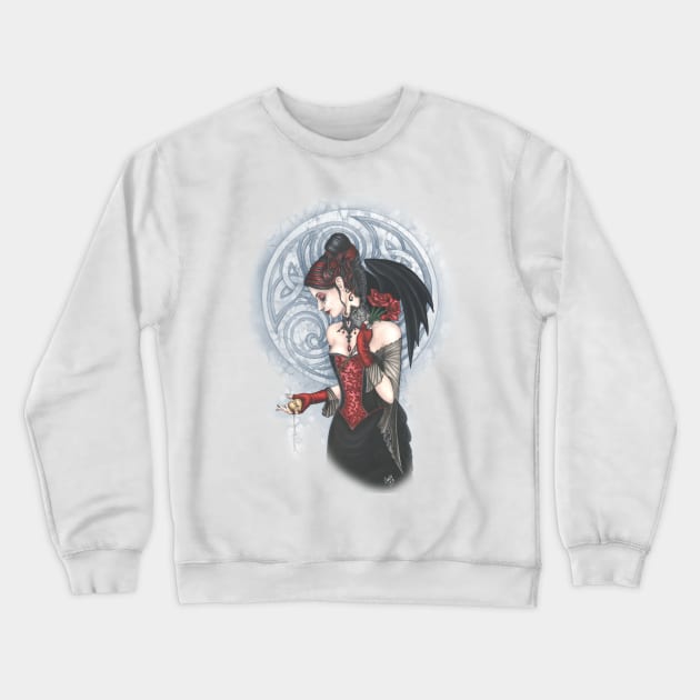 Satori Noir Crewneck Sweatshirt by ConnieFaye